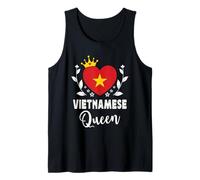Vietnamese Queen Vietnam Flag Proud Vietnamese Woman Camiseta sin Mangas