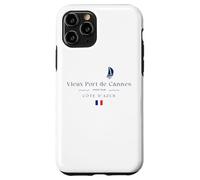 Vieux Port de Cannes Yacht Club Marina Riviera Francesa Vela Carcasa para iPhone 11 Pro