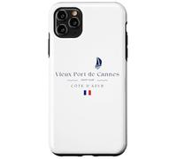 Vieux Port de Cannes Yacht Club Marina Riviera Francesa Vela Carcasa para iPhone 11 Pro Max