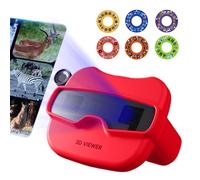 View Finder Children, Educational Discovery Toy with 6 Reels, 3d Reel Viewer for Kids, Fun Learning and Observation Tool, Develops Curiosity and Imagination Function