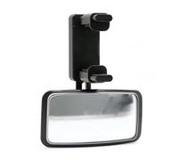 View Mirror - ABS, Universal Size Seat Mirror 360-Degree Rotating Head - Stable Buckle Installation And Wide Curved Design, Car Observation MirrorS For Rearview Monitoring, Sun Visor Mounting