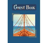 View of the Sea Guest Book to collect feedback and reviews from visitors: Suitable for Holiday Home, Rental Cottage, Lodge Cabin, Caravan, B&B, Boat ... or Beach House. Size: 8.25" x 11", 120 pages