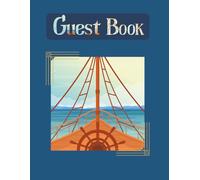 View of the Sea Guest Book to collect feedback and reviews from visitors: Suitable for Holiday Home, Rental Cottage, Lodge Cabin, Caravan, B&B, Boat ... Property or Beach House. Size: 8.5" x 11"