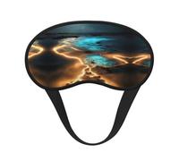 View Under The Moon - Antifaz para dormir con borde negro satinado para una comodidad óptima y bloqueo de la luz