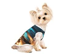 View under the moon Pet - Camiseta transpirable sin mangas M para perros pequeños y gatos, suave, ligera y elegante