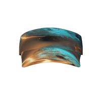 View Under The Moonsunhat, gorra hueca ajustable, transpirable, protección UV y adecuada para hombres y mujeres. Negro