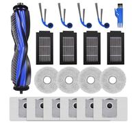 VIEWALL T50 Gen3 Accesorios para ECOVACS DEEBOT T50 Pro Omni Gen3,T50 Omni Gen3,T30e Omni,T30C Omni,T30C Omni Gen2 Aspiradora,1 Cepillo Principal, 4 toallitas,4 cepillos Laterales, 4 filtros HEPA, 6