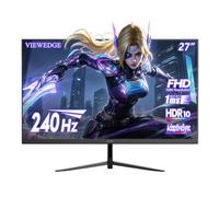Viewedge - Monitor para juegos de 27 pulgadas, 240 Hz, 1 ms, FHD 1920 x 1080, 100% sRGB HDR10 HDMI x 2 y DP x 1 puerto, filtro de luz azul, compatible con AdaptiveSync y montaje en pared