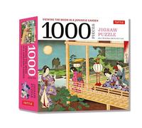 Viewing The Moon Japanese Garden Jigsaw Puzzle - 1000 pieces /anglais: View the Moon in a Japanese Garden