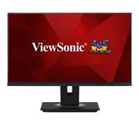 ViewSonic VG2456 Monitor Empresarial 24" Full HD, Panel IPS, HDMI, DP, RJ45 Ethernet, USB C, Altura Ajustable, Altavoz, Cuidado de los Ojos, Negro