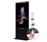 Viewsonic EP5542T pantalla de señalización Diseño de tótem 139,7 cm (55") LED 450 cd / m² 4K Ultra HD Negro Pantalla táctil Android 8.0