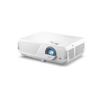 ViewSonic LX750-4K Proyector 4K real con Google TV integrado, 4000 lúmenes ANSI, HDR y HLG, zoom óptico de 1.3X, retardo de entrada de 2.9 ms, Keystone automático H/V, proyector láser para cine en