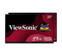 ViewSonic VA2256-MHD_H2 - Paquete Doble de monitores IPS de 1080p con FreeSync, HDMI, DisplayPort y VGA para el hogar y la Oficina