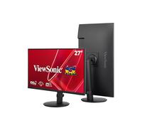 ViewSonic VA2708-HDJ Monitor 27 Pulgadas Full HD, 100Hz, 1ms MPRT, IPS, 99% sRGB, Pivote y Giratorio Ajustable, HDR10, HDMI, VGA, DP, Sin Parpadeo, Garantía de Dos años