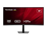 ViewSonic VA3820C Monitor Curvo UWQHD de 38″ con Hub USB-C, 3840 × 1600, 21:9, 2 × HDMI, DisplayPort, USB-C 96 W de carga, IPS, 2300R, 4 ms GTG, 75 Hz, HDR10, baja luz azul, libre de parpadeo