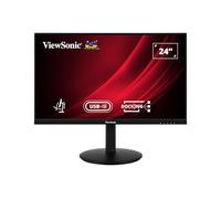 ViewSonic VG2409-MHDU-2 24” FHD 100Hz Frameless IPS Monitor with USB-C Hub, HDMI, DisplayPort In/Out, USB, Ergonomic Stand for Home & Office