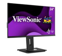ViewSonic VG2456 Monitor Empresarial 24" Full HD, Panel IPS, HDMI, DP, RJ45 Ethernet, USB C, Altura Ajustable, Altavoz, Cuidado de los Ojos, Negro