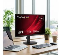 ViewSonic ViewSonic VG2408A Monitor IPS 24" Monitor Full HD de 24 pulgadas con panel IPS, base ergonómica y múltiples conexiones para trabajar cómodamente en el