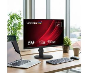 ViewSonic ViewSonic VG2408A Monitor IPS 24" Monitor Full HD de 24 pulgadas con panel IPS, base ergonómica y múltiples conexiones para trabajar cómodamente en el