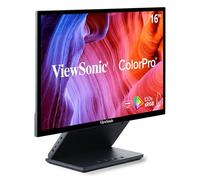 ViewSonic VP1656 - Monitor portátil de 15,6 Pulgadas 1080P IPS con USB C de 2 vías de alimentación de 40 W Certificado Pantone, calibrado de fábrica, Soporte ergonómico Integrado con Funda Protectora