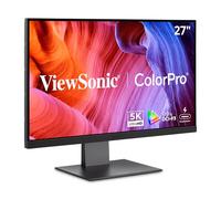 ViewSonic VP2788-5K Monitor de 27 Pulgadas, 5K Thunderbolt 4, 5120p x 2880p, IPS, 218 PPI, 99% DCI-P3, Dual Daisy Chain, HDR 400, Ergonómico, Compatible con Mac, USB-C, HDMI, DP, 5 Años de Garantía