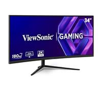 ViewSonic VX3418C-2K Monitor Gaming Curvo 34 Pulgadas, UWQHD 3440 x 1440, 180Hz, 1ms MPRT, VA, 1500R, Altavoces Integrados, Ergonómico, FreeSync Premium Compatible, HDR10, 2 x HDMI, 2 x DisplayPort