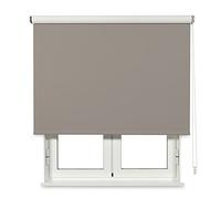 VIEWTEX Estor Enrollable Opaco Térmico Textil Texturado Marrón 165 x 250 cm | Control de Luz y Aislamiento Térmico | Fácil Instalación a Pared o Techo | Fabricado en España | 5 Años de Garantía