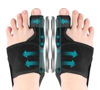 Viexpand 1 Par Corrector De Juanetes, Ajustable Separadores de Dedos, Hallux Valgus y Dedos Superpues, Correas de Ajuste para el Talón, Adecuado Para Pies De Hombres Y Mujeres, Día y Noche