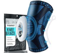 Viexpand Rodillera Deportiva de Sujeción, Rodilleras para Mujeres y Hombres, Rodillera de Compresión, Rodilleras con Estabilizadores Laterales y Almohadilla de Rótula, Alivio del Dolor de Rodilla(L)