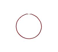 Vifaleno Collar de Coral Rojo Natural con Cierre de Plata 925 - 43 cm