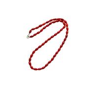 Vifaleno Collar de Coral Rojo Natural con Plata 925, 43 cm, Cierre de Langosta, Joyería Elegante para Mujer