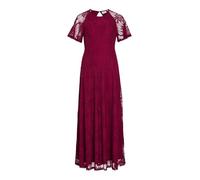 Vila Lace Dress Vifemma S/S Vestido de Encaje-Noos/DC, Multicolor (Anemone), M Mujeres