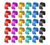 VIFER 30PCS Clips de Cable de Freno C-Clips Hebilla de Freno de Bicicleta Clips en C Aleación de Aluminio Hebilla Guías de Manguera de Cable para Bicicleta de Carretera MTB