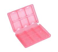 VIFER Caja de Tarjeta de Memoria de Juego 28 en 1 PP Caja de Almacenamiento de Cartucho de Tarjeta Nintendo de plástico para Nintendo 3DS DSL DSI LL(Rosado)