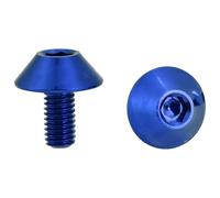 VIFER Tornillos de Perno de Bicicleta G-510 M5 * 12 mm Bicicleta Bicicleta Botella de Agua Soporte de Jaula Pernos de Tornillo de Soporte 2 Piezas(Azul)