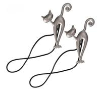 VIFERR Alzapaños Magnéticos para Cortinas, 2 Uds, Clip de Metal con Forma de Gato, Soportes para Cortinas, Accesorios, Soporte para Cortinas de Ventanas