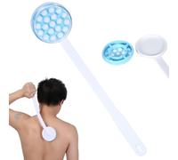 VIFERR Baño del Cuerpo Masajeador, Mango Largo Loción Crema Aceite Aplicador Pata del Cepillo de Baño Masajeador Aparato de Masaje