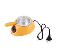 VIFERR Juego de Fondue de Crisol de Chocolate, Máquina de Fusión Eléctrica para Salsas Caramelo Malvaviscos Bricolaje Fabricante Dulces con Kit de Accesorios para Fiestas de Cumpleaños Mujer(Amarillo)
