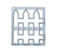 VIFERR Molde para Fondant, Cortador de Galletas para Valla de Madera, Molde de Fondant de Plástico Molde para Pasteles de Valla para Hornear DIY Decoración del Borde de la Torta