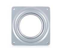 VIFERR Placa Giratoria, Placa Giratoria Cuadrada Cojinete Base Giratoria de Metal de 4 ", Rodamiento Giratorio para Estante de TV Asientos Muebles
