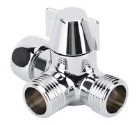 VIFERR Válvula Desviadora de Ducha de 3 Vías G1/2 en Forma de T Adaptador de Cabezal de Ducha Conector de Válvula de Repuesto para Ducha de bidé de Inodoro