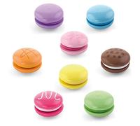 VIGA-50807 VIGA-Pack de 8 Galletas Macaron de Juguete-Madera, color surtido (50807)