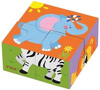 Viga-50836-Cubo de puzle, diseño de Animales de Animales