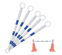 Viga cono de tráfico ajustable | Multicolor 1/2/4/5/6/8/10/12/16/20 piezas: Parking Carreteras Distribuidor de advertencia (Blue and White-5piezas)