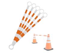 Viga cono de tráfico ajustable | Multicolor 1/2/4/5/6/8/10/12/16/20 piezas: Parking Carreteras Distribuidor de advertencia (Orange and White-5 piezas)