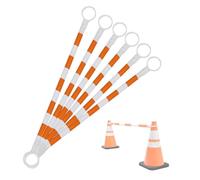 Viga cono de tráfico ajustable | Multicolor 1/2/4/5/6/8/10/12/16/20 piezas: Parking-Carretering Distribuidor de advertencia: Orange and White, 6pcs