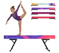 Viga de Equilibrio para Niños | 5 Alturas Ajustables | Barra de Equilibrio de 180 cm para Niñas, Entrenamiento en Casa en Altura Baja y Alta | Equipo de Gimnasio para Uso