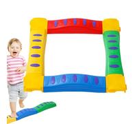 Viga de equilibrio para niños, juguete de barra para ejercicios de equilibrio, entrenador de coordinación corporal, para niños y niñas de 3 a 5 años para interior y exterior patio sala de juegos