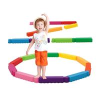 Viga de Equilibrio para Niños, Piedras de Paso para Niño, 10 Piedras Antideslizantes que Fomentan el Equilibrio Juguetes de Interior y Exterior Regalo para Niños Mayores 3 Años