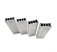 Viga de lijado bidireccional de aluminio para trastes de guitarra, nivelador de diapasón de doble radio para herramientas Luthier, kit profesional de reparación y mantenimiento de graves (9.5 20)